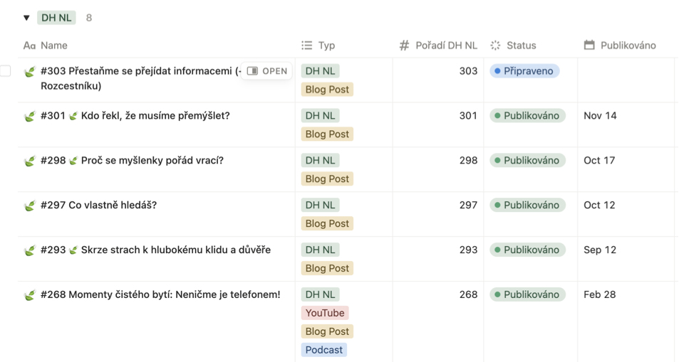 Notion publikovač blogových článků